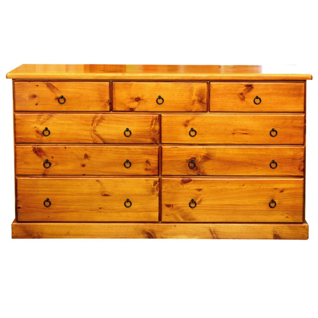 Denmark 1700w 9 Drawer Tallboy