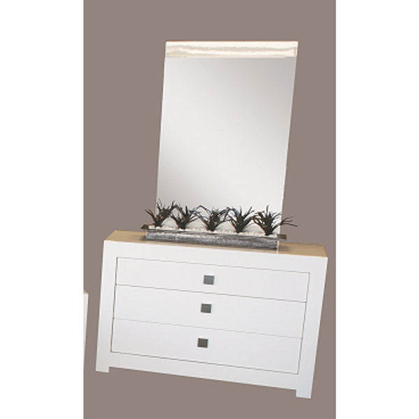 Arctic High Gloss White Dressing Table and Mirror