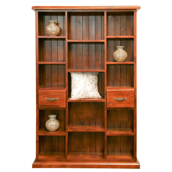 Classic 2drw Staggered Bookcase