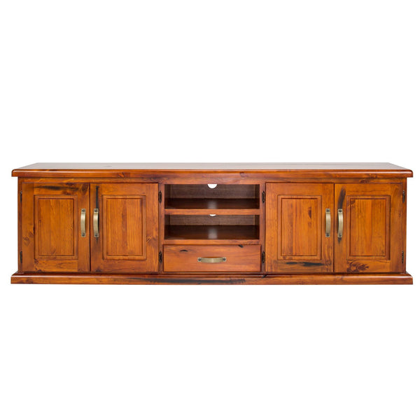 Melbourne Tv Unit with Timber Doors : Oak