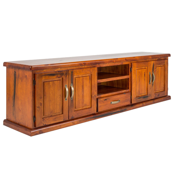 Melbourne Tv Unit with Timber Doors : Oak