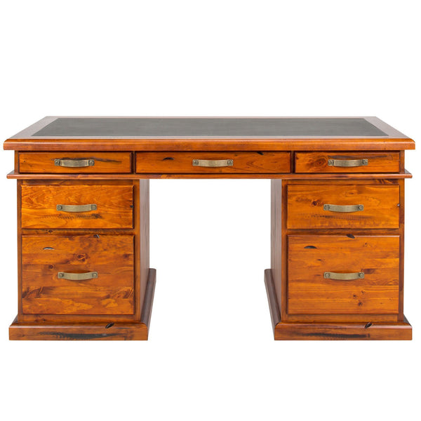 Melbourne Desk  (Queen Style) : Oak